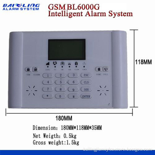 GSM SMS Home Alarm System 99 Wireless Zones Alarm System, Bl6000